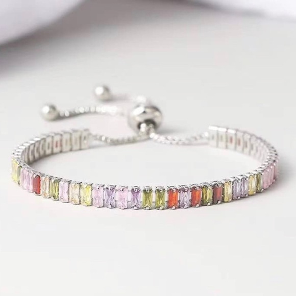 Multi Color Crystal bracelet - Picture 2 of 2